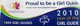 Sticker:  Bumper: 'PROUD TO BE A GIRL GUIDE